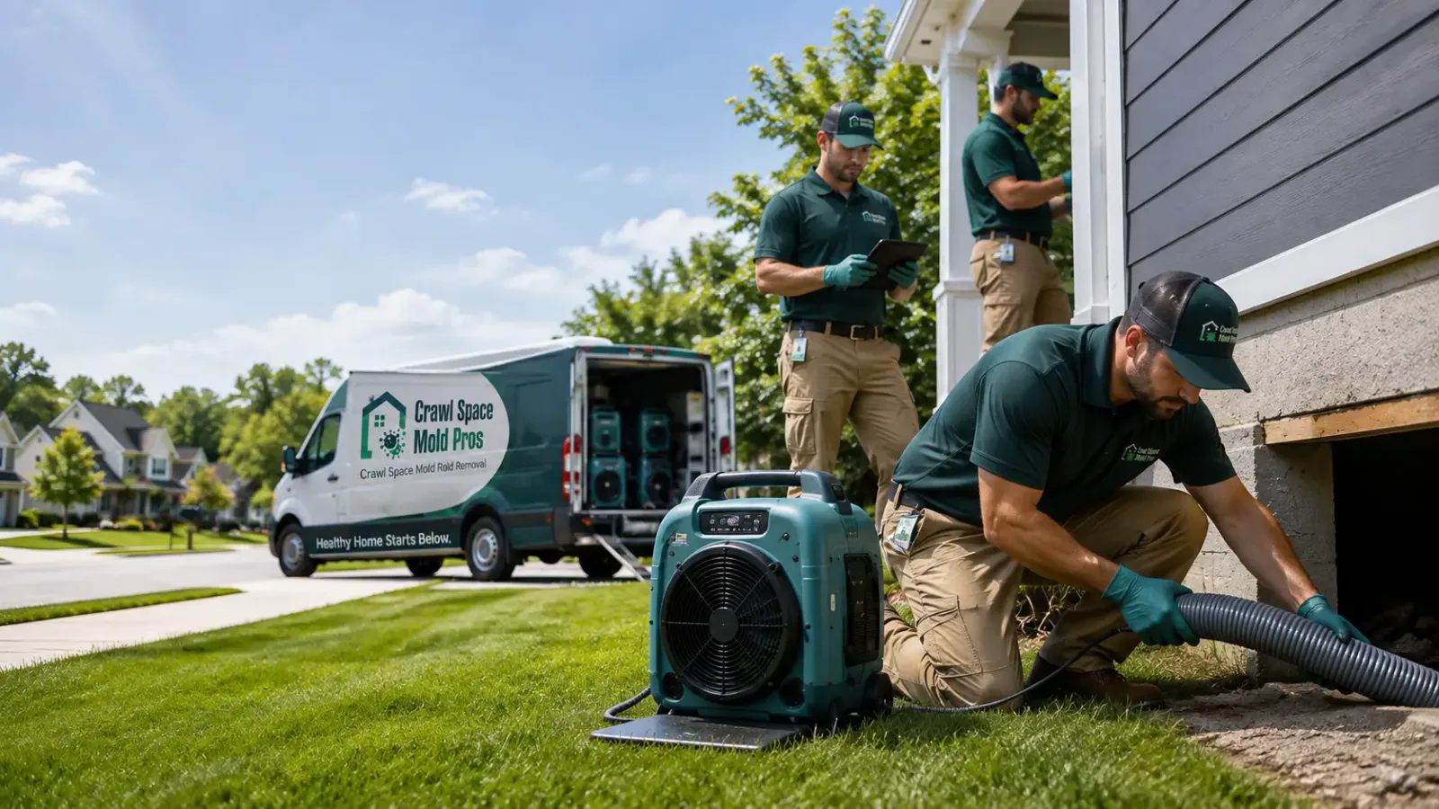 Crawl Space Mold Removal in New London, IA